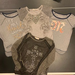 Miss Me Girls Tops Bundle Size 6-7